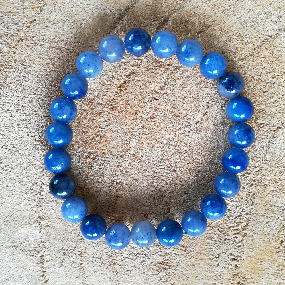 Bracelet en Aventurine bleue - Ode à La Vie Minéraux - Les pierres